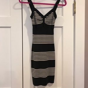 BCBG bodycon striped dress